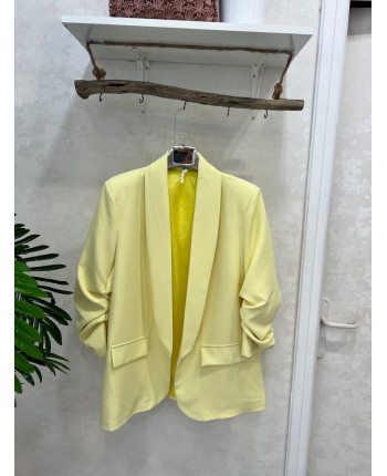 blazer, mangas fruncidas...