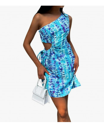 vestido con aperturas tyedie
